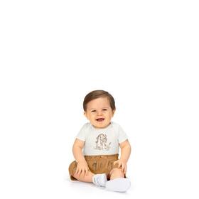 Conjunto Bebê Menino Body e Short Estampa Girafa Milon Cor:BrancoTamanho:18-24 Conjunto Bebê Menino Body e Short Estampa Girafa Milon Cor:BrancoTamanho:18-24