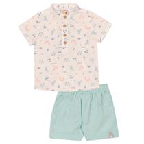 Conjunto Bebê Menino Camisa e Bermuda Nini e Bambini