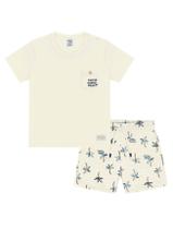 Conjunto Bebê Menino Camiseta E Bermuda Coqueiro Natural Divertto Conjunto Bebê Menino Camiseta E Bermuda Coqueiro Natural Divertto