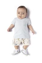Conjunto Bebê Menino Camiseta e Bermuda Tmx Cor:Azul claroTamanho:GG