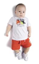 Conjunto Bebê Menino Camiseta e Bermuda TMX Kids Cor:BrancoTamanho:GG