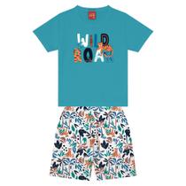 Conjunto Bebê Menino Camiseta E Bermuda Wild Roar kyly