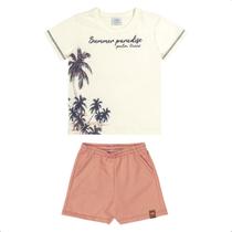 Conjunto Bebê Menino Camiseta Summer Bermuda Marlan 60063