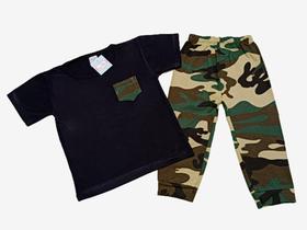 Conjunto Bebê Menino Camuflado Conjunto Bebê Menino Camuflado