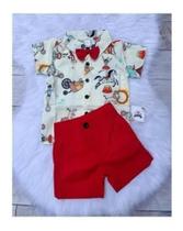 Conjunto Bebe Menino Circo Mesversario 3 Peças - dgbabykids