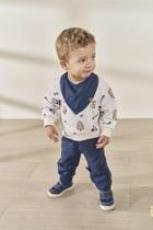 Conjunto Bebê Menino com Orelhas Interativas Marinho Divertto