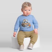 Conjunto bebê menino de pinguim Brandili Baby Conjunto bebê menino de pinguim Brandili Baby