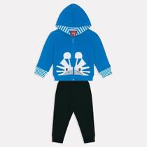 Conjunto Bebê Menino Estampa Zebra Kyly Cor:AzulTamanho:M