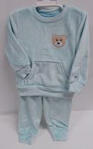 Conjunto Bebê Menino Plush Bordado Inverno Lessa Kids B9297 - Conjunto Bebê Menino Plush Bordado Inverno Lessa Kids B9297 -