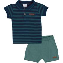Conjunto Bebê Menino Polo e Bermuda Pulla Bulla Ref. 50569