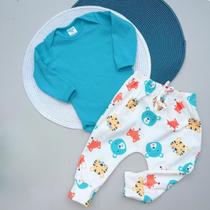 conjunto bebe menino roupa maternidade body e calça infantil