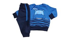 Conjunto Bebe Menino Tamanho P e M Abrange e Big Day Moletom e Plush Inverno