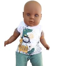 Conjunto Bebê menino verão composto por camiseta regata e bermuda - Elian