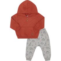 Conjunto Bebê Moletinho Capuz Menino Pulla Bulla Ref. 50170 Conjunto Bebê Moletinho Capuz Menino Pulla Bulla Ref. 50170
