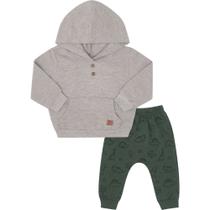 Conjunto Bebê Moletinho Capuz Menino Pulla Bulla Ref. 50170