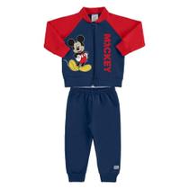 Conjunto Bebê Moletom Disney Mickey Mouse Masculino