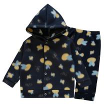 Conjunto Bebê Moletom Soft Peluciado Inverno Menino Menina