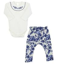 Conjunto Bebe Pagão Keily - Creme - Grow Up