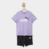 Conjunto Bebê Puma Minicats Short e Camiseta