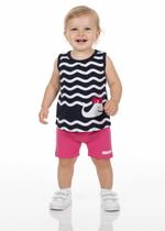 Conjunto Bebê Regata Estampa Baleia Com ciclista P Ao G Conjunto Bebê Regata Estampa Baleia Com ciclista P Ao G