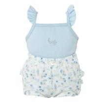Conjunto Bebê Regata + Tapa fralda Menina Serena Azul - Hug