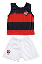 Conjunto Bebê Regata Vitória - Torcida Baby Conjunto Bebê Regata Vitória - Torcida Baby