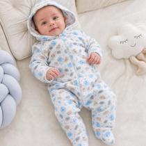 Conjunto Bebê Soft Casaco com Capuz e Calça Cor:UrsoTamanho:P