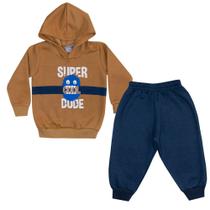 Conjunto Bebê Super Dude Mostarda