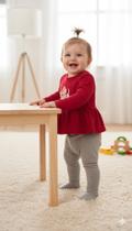 Conjunto Bebe Tamanho P Menina Blusa/Cardigan e Calça Alenice/Big Day/Elian Inverno