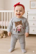 Conjunto Bebe Tamanho P Moletom Menina Big Day/Duduka/Elian/Coloritta Inverno