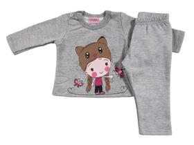 Conjunto Bebe Tamanho P Moletom Menina Big Day/Duduka/Elian/Coloritta Inverno