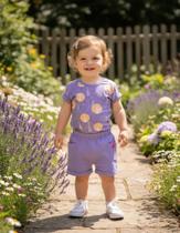 Conjunto Bebe Tamanhos P e GG Menina Verão Kely & Kety