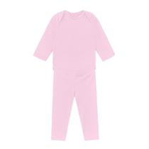 Conjunto Bebê Térmica Body/Calça Rosa Claro Brandili Conjunto Bebê Térmica Body/Calça Rosa Claro Brandili