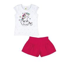 Conjunto Bebê Unicórnio Pulla Bulla Ref. 37617 Conjunto Bebê Unicórnio Pulla Bulla Ref. 37617