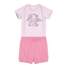 Conjunto Bebê Unissex Brandili Baby Lilás