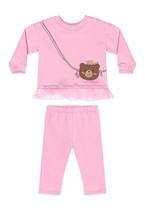 Conjunto Bebê Ursinho Tule Legging Quimby