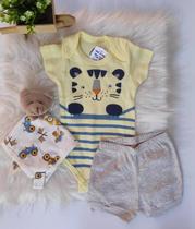 Conjunto bebê verão body e shorts - menino modelos variádos Conjunto bebê verão body e shorts - menino modelos variádos