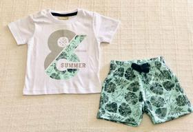 Conjunto Bebê Verão Milon - Branco Conjunto Bebê Verão Milon - Branco