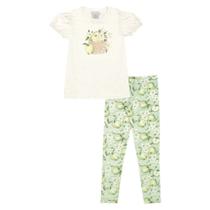 Conjunto Bege Infantil Pulla Bulla Menina - 53425-1271 Conjunto Bege Infantil Pulla Bulla Menina - 53425-1271
