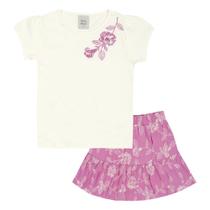 Conjunto Bege Infantil Pulla Bulla Menina - 53437-1271 Conjunto Bege Infantil Pulla Bulla Menina - 53437-1271