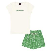 Conjunto Bege Juvenil Pulla Bulla Menina - 53527-1378 Conjunto Bege Juvenil Pulla Bulla Menina - 53527-1378