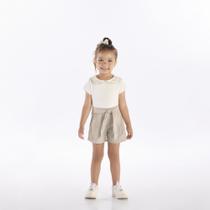 Conjunto Bege Primeiros Passos Menina - 53323-1362