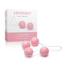 Conjunto Ben-Wa Feminist com 04 Bolas - Rosa Bebê Outlet