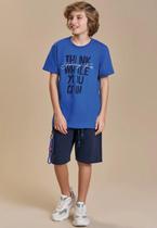 Conjunto Bermuda Azul Future Menino Johnny Fox