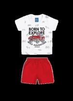 Conjunto Bermuda e Camiseta Rei Rex Branco 1
