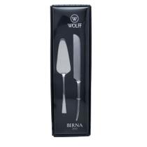Conjunto Berna de 2 Peças para Bolo em Aço Inox - Wolff Conjunto Berna de 2 Peças para Bolo em Aço Inox - Wolff