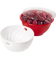 Conjunto Berry Bowl e Berry Colander Arrow Home 1L em cores variadas Conjunto Berry Bowl e Berry Colander Arrow Home 1L em cores variadas