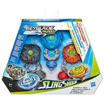 Conjunto - Beyblade - Burst Turbo - Sling Shock - Kit Elemento-X HASBRO