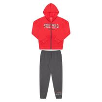 Conjunto Bicho Bagunca Moletom Ziper Com Bolso