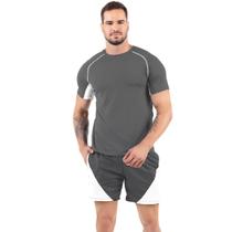 Conjunto Bicolor Básico Kit Masculino Dry Fit Anti Suor Novo Conjunto Bicolor Básico Kit Masculino Dry Fit Anti Suor Novo